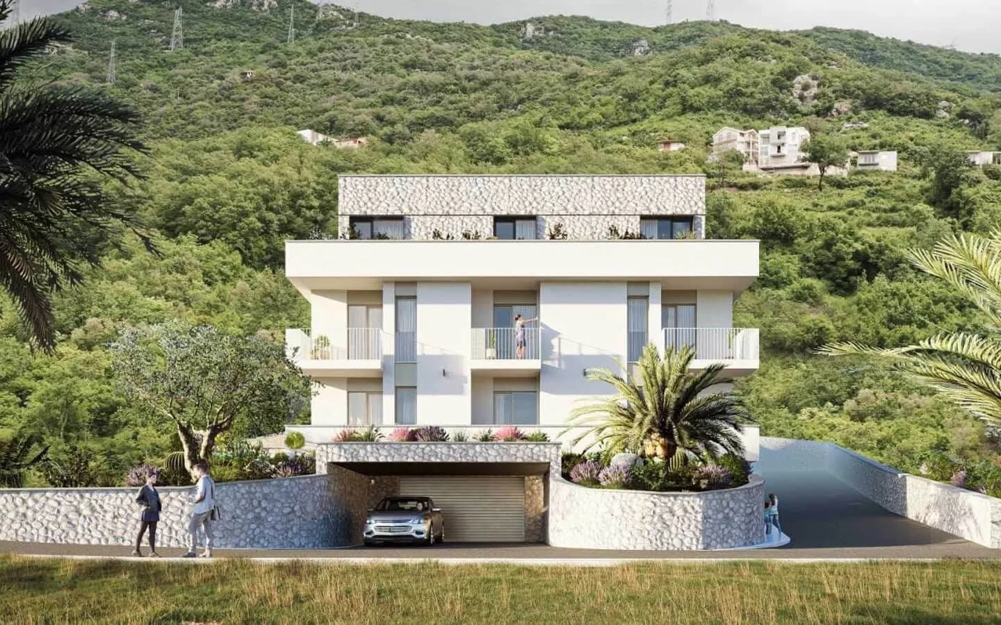 Prodaja, jednosoban stan, 40m², Lastva Grbaljska, Kotor
