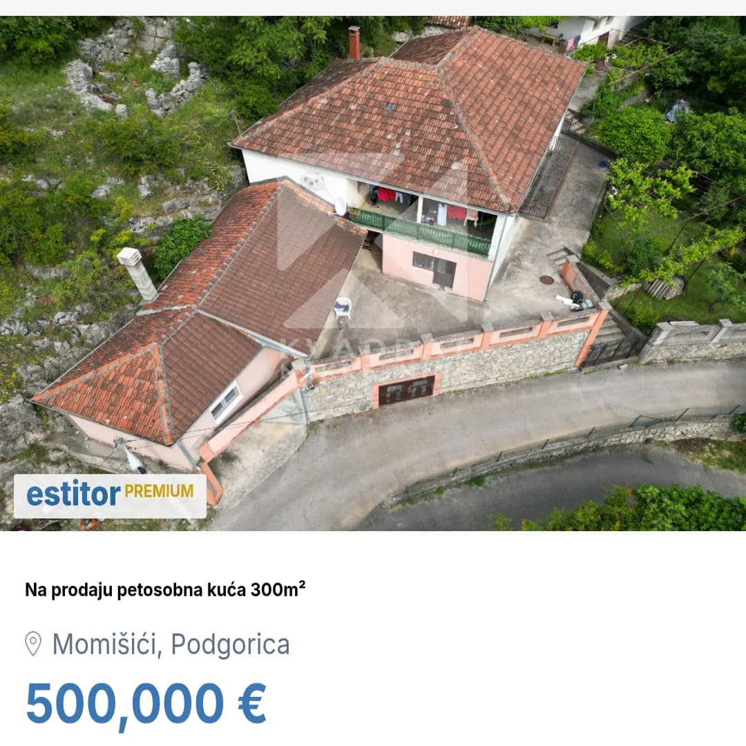 Prodaja, kuća, 300m², Malo Brdo, Podgorica