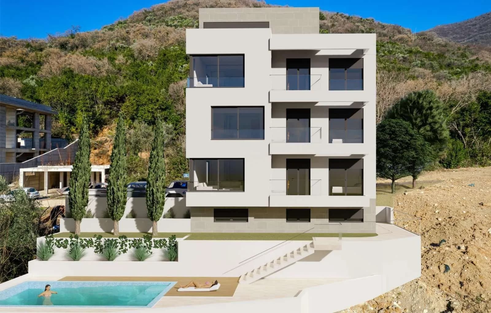 Prodaja, dvosoban stan, 70m², Donja Lastva, Tivat