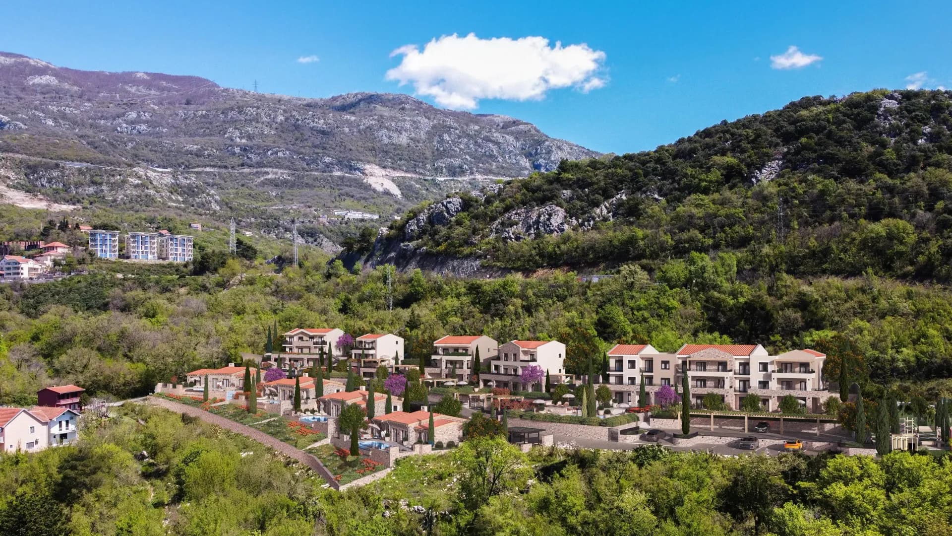 Prodaja, jednosoban stan, 48m², Markovići, Budva