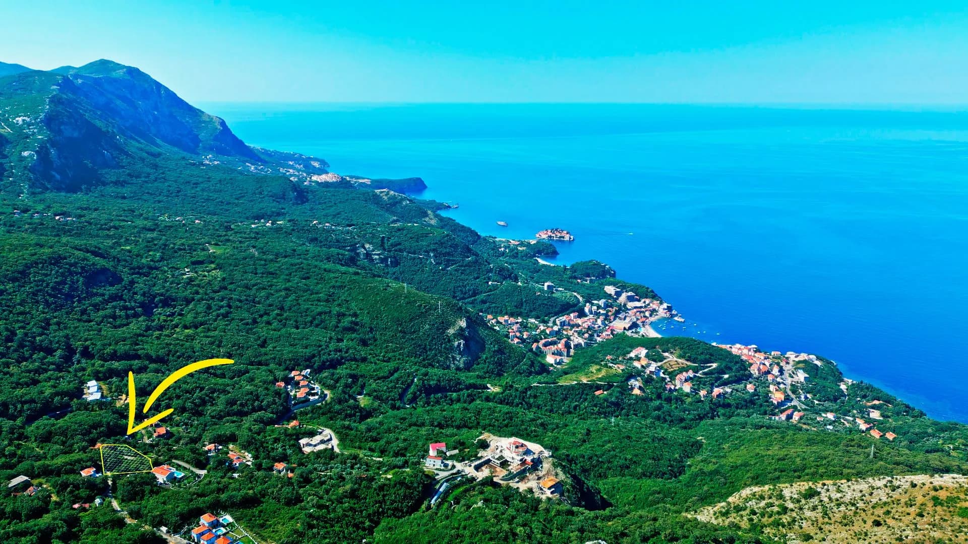 Prodaja, plac, 732m², Budva, Crna Gora