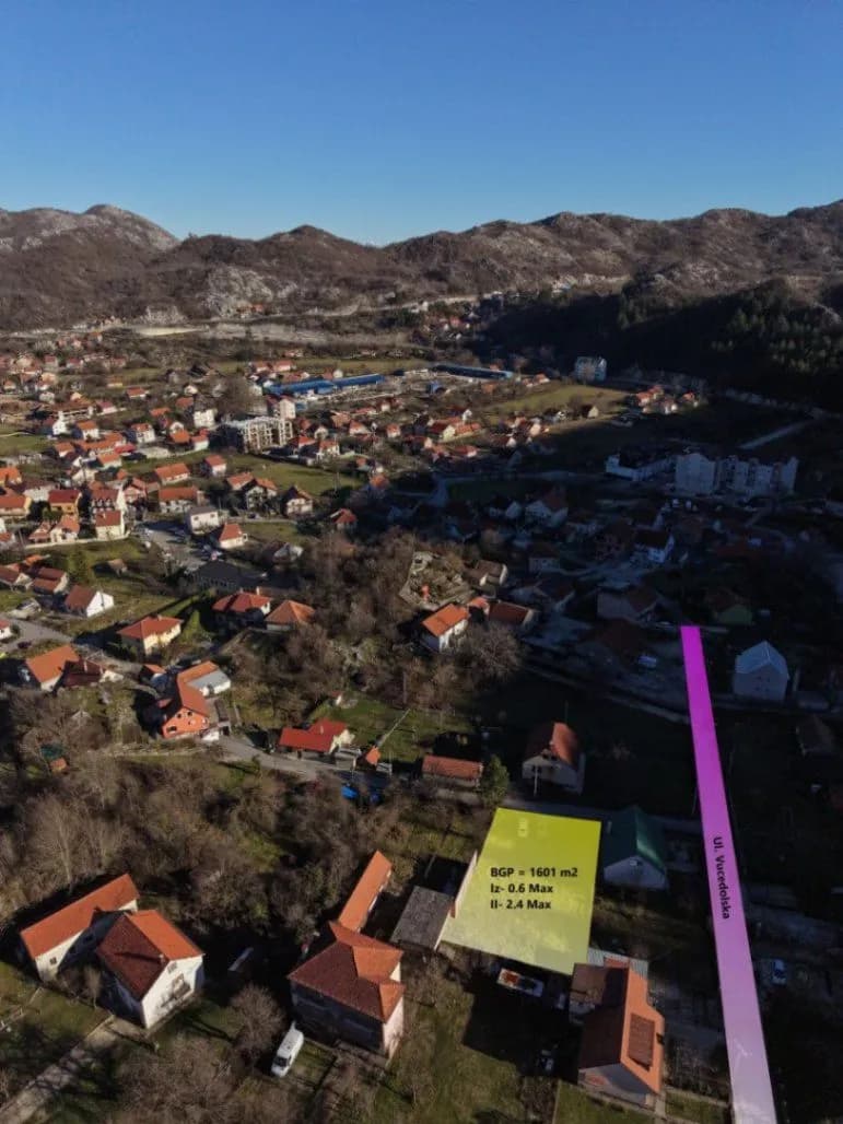 Prodaja, plac, 667m², Gruda, Cetinje