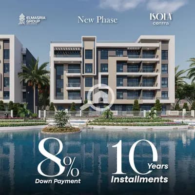 Apartment for sale in Fifth Settlement, directly in front of Maxim Mall, near North and South 90th Street, with installments up to 10 years.