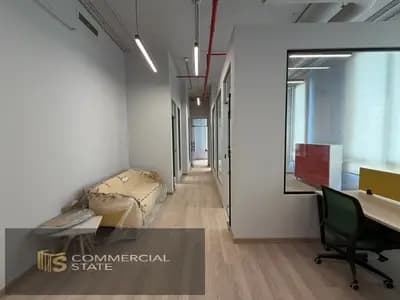 Finished Office at District 5 192m for Rent -New Cairo