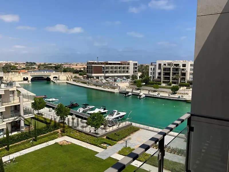 Direct canal view chalet 128M fully furnished pool view Marassi