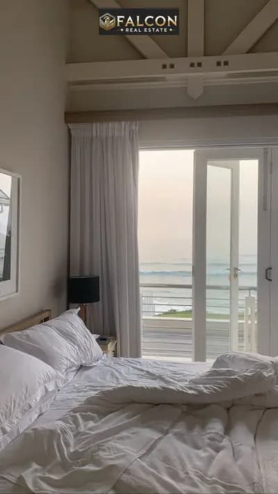 Chalet in heart of the sea ( RTM ) fully finished with (ACs+ furniture) for sale on installments in Marina next to Rixos mins to Marassi north coast
