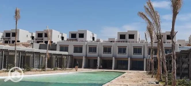 Ready To deliver in Hacienda West by Palm Hills, a fully finished chalet With Garden Best view and located next to La Vista and Fouka Bay