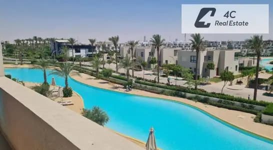 Ground floor chalet for sale with a garden 117 square meters finished to a super deluxe standard with air conditioning in a prime location in Azha Nor