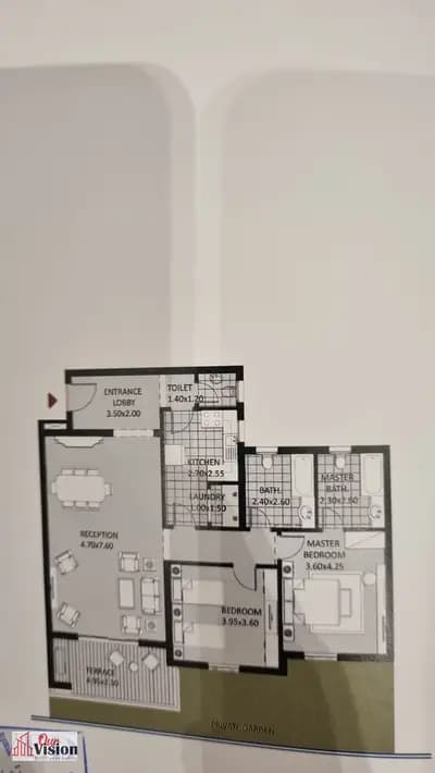 Sodic October plaza 158+ 50 garden 2 bed 3 bathroom Reception Semi finish Unit have Sturridge and Barking Asking price 9,000,000