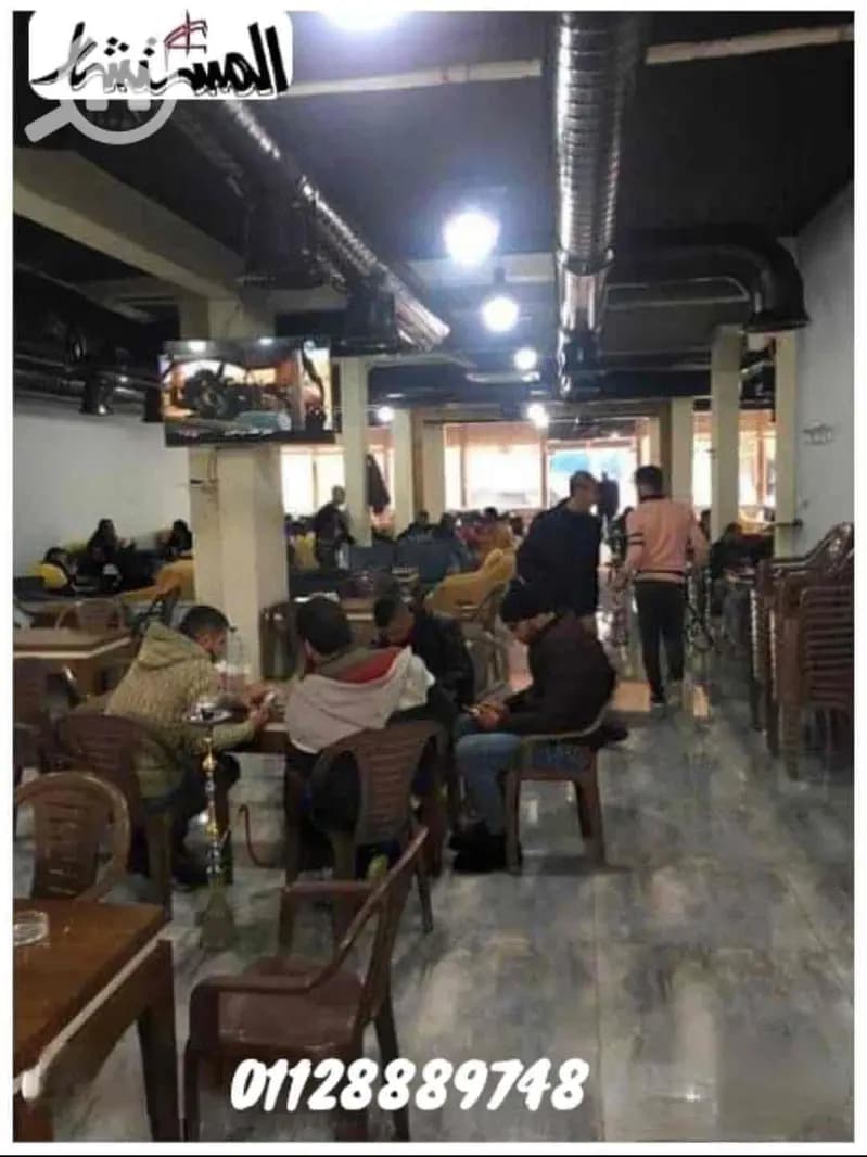 For rent, a furnished and equipped coffee shop with all equipment and appliances on a main street between Faisal and Al-Haram.