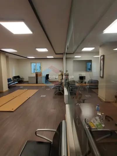 Furnished office space for rent in Maadi on the Ring Road, suitable for major companies. 750 square meters.