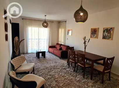 Fully furnished apartment for rent garden view ready to move in great deal typical floor 3 bedrooms in Al Rehab 2 - Phase 7 New Cairo