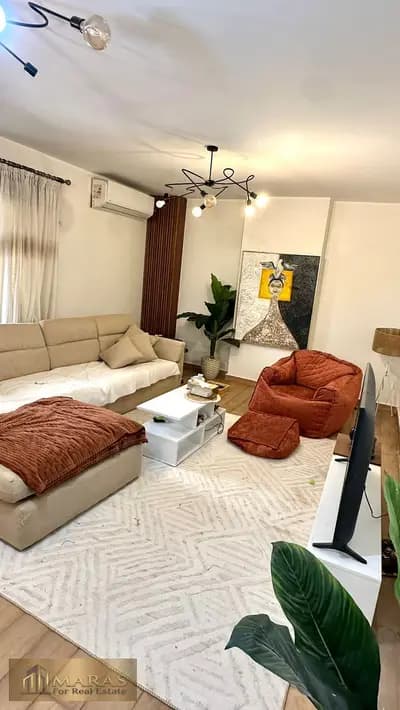 Apartment for Sale in New Maadi near Gapco 150 sqm Ground Floor Ultra Super Lux 2 Bedrooms Possible 3rd Room Land Share
