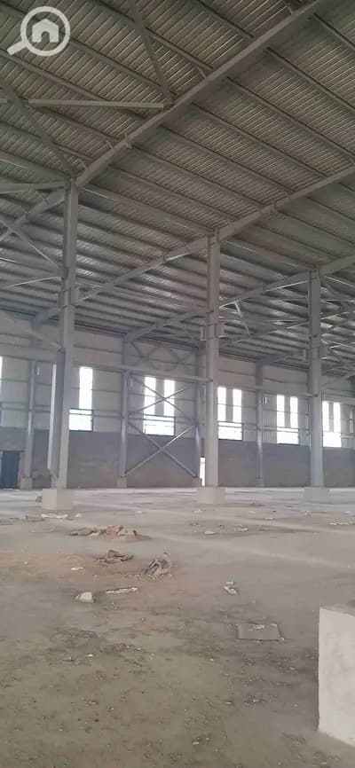 For sale, an engineering factory of 10,000 m with a net area of 6,000 m, a gable roof in El Ashgar City.