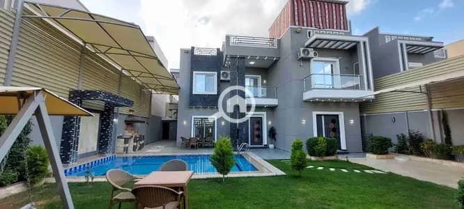Villa for sale with furnishings and appliances in King Mariout, a gem.