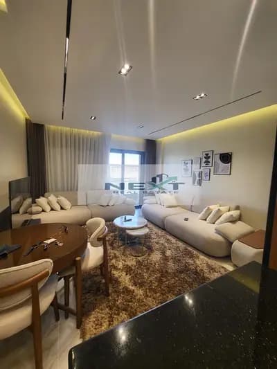 Furnished apartment for rent in one of the most prestigious phases of Madinaty, 135 sq m, B15, excellent architectural design, first occupancy, privat