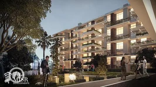 3BR apartment for sale at Embassy District entrance, 70-acre project. Down payment 350K, equal installments over 15 years, no balloon payments.