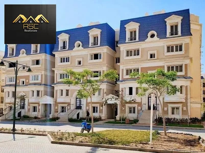 I villa roof resale for sale in Mountain View i City October Prime location View of landscape and lake 215m Buildings 50m roof Mountain Park phase