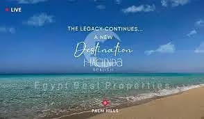 New Launch Palm Hills Hacienda Ras El Hekma | Sea View Chalet Finished For Sale with Only 5% Down Payment