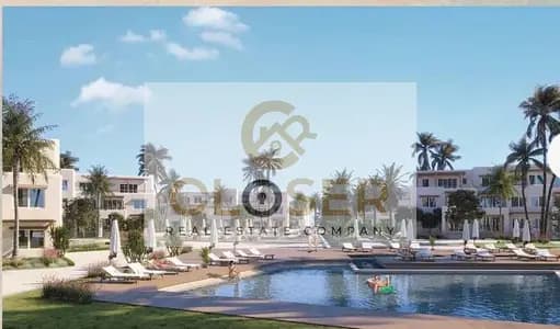 Chalet for sale, finished with air conditioning and kitchen unit, in Hacienda Ras El Hekma, with installments over 10 years.