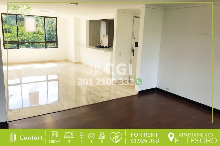 Apartamento en Arriendo